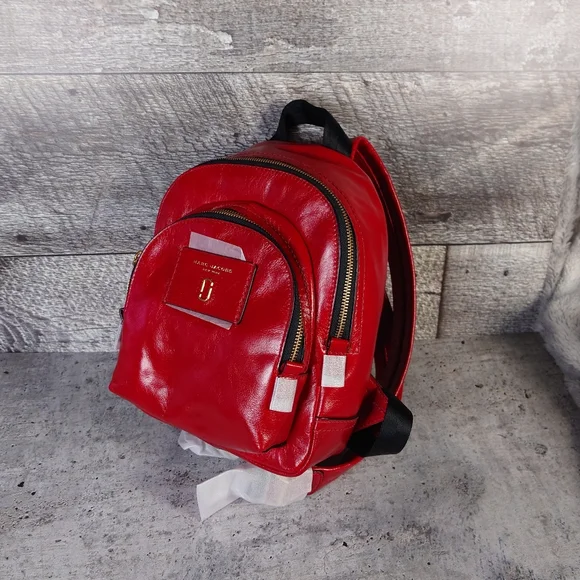 Marc Jacobs Red Leather Backpack - Picture 5 of 12